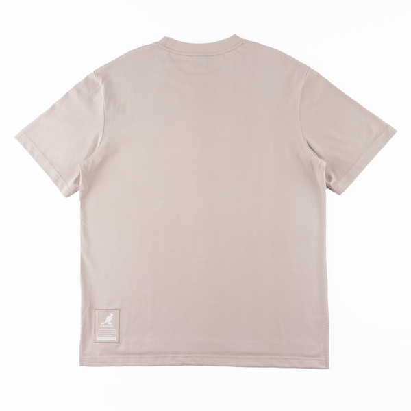 【下殺↘ $499】KANGOL 短T 短袖 奶茶 大LOGO 刺繡 寬版T 中性 6325103131