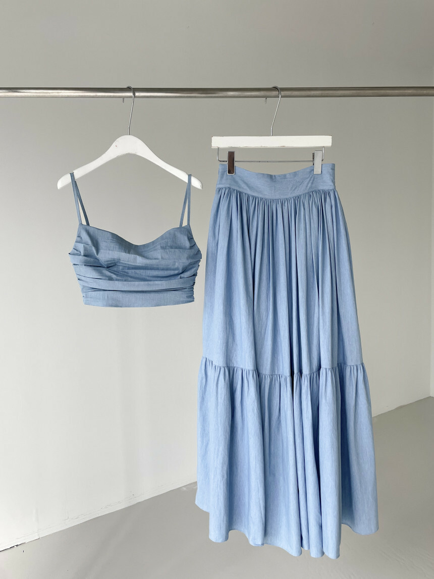 LYS-大裙擺短版背心套裝