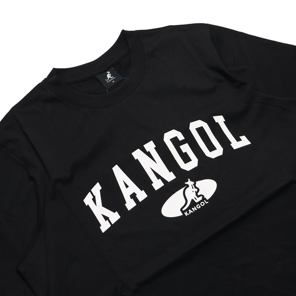 KANGOL 短T 短袖 黑 白LOGO 寬鬆 休閒 上衣 中性 6325101120