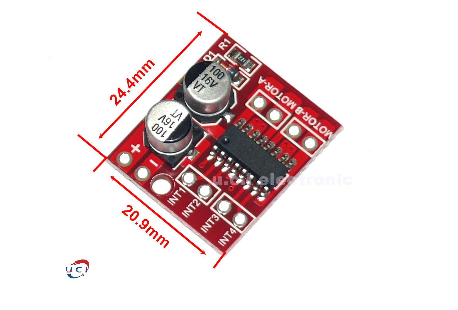 【UCI電子】(11-8) 2路直流電機驅動模組正反轉PWM調速 雙H橋步進電機迷你