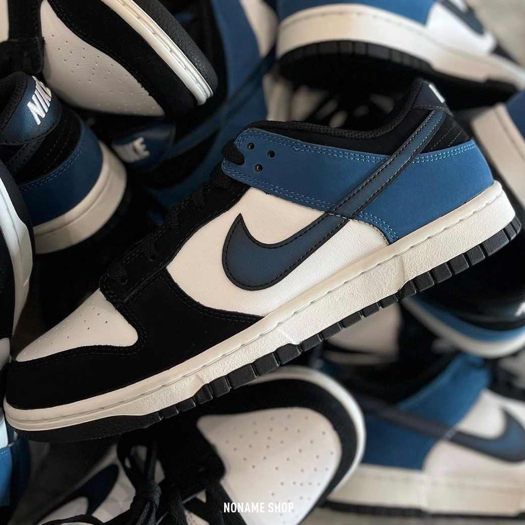 NIKE DUNK LOW INDUSTRIAL BLUE 小閃電 黑白藍 (男款)