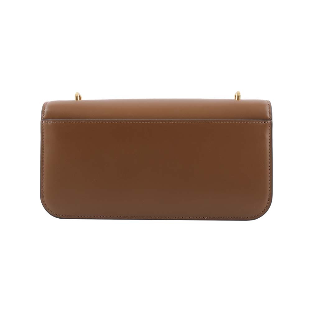 【TORY BURCH】Eleanor 大標誌長型翻蓋小款二用包(駝色) 89644 909