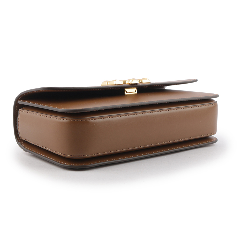 【TORY BURCH】Eleanor 大標誌長型翻蓋小款二用包(駝色) 89644 909