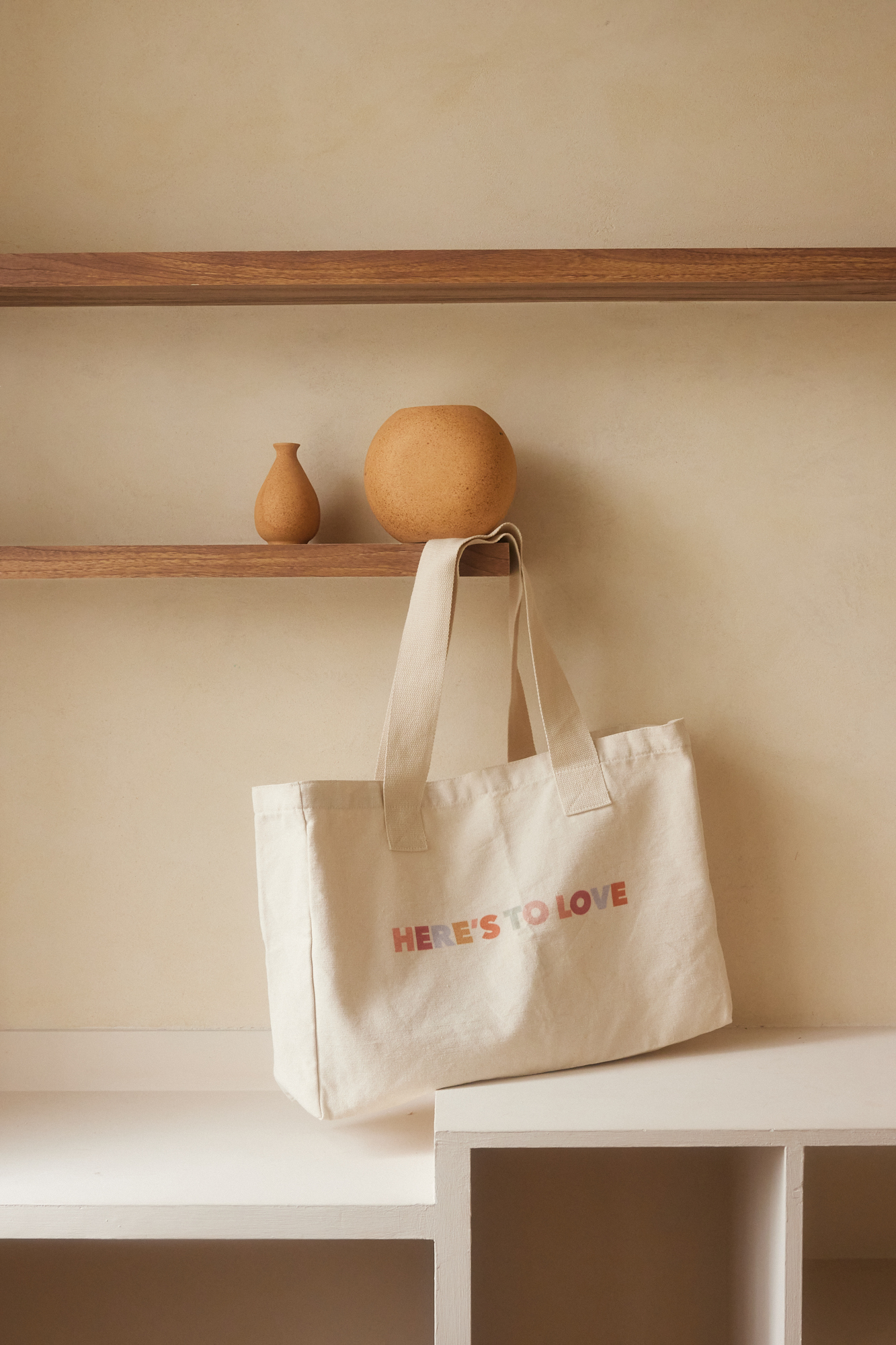 品牌旅行帆布袋【伴娘禮物/帆布包/旅行袋】－Heres to Love