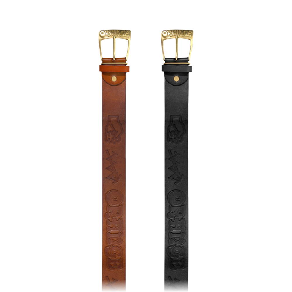 Orange Orange / Belt 真皮圖騰皮帶 第 2 張圖片｜三峽配件 / 週邊