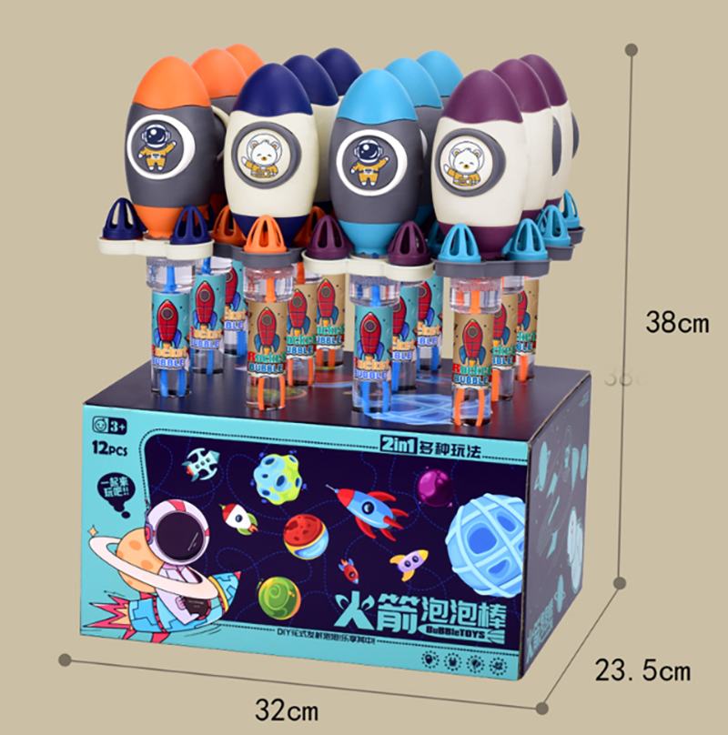 卡通火箭炮泡泡棒液吹泡泡 BN0016