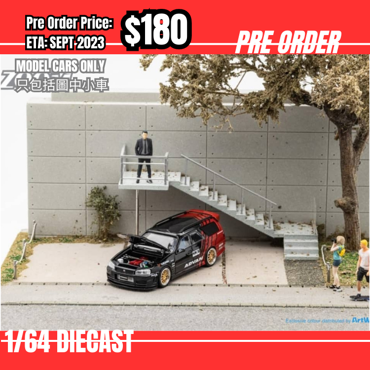 PO-$180 * Zoom * 1:64 Stagea WC34 260RS Advan [04/08]