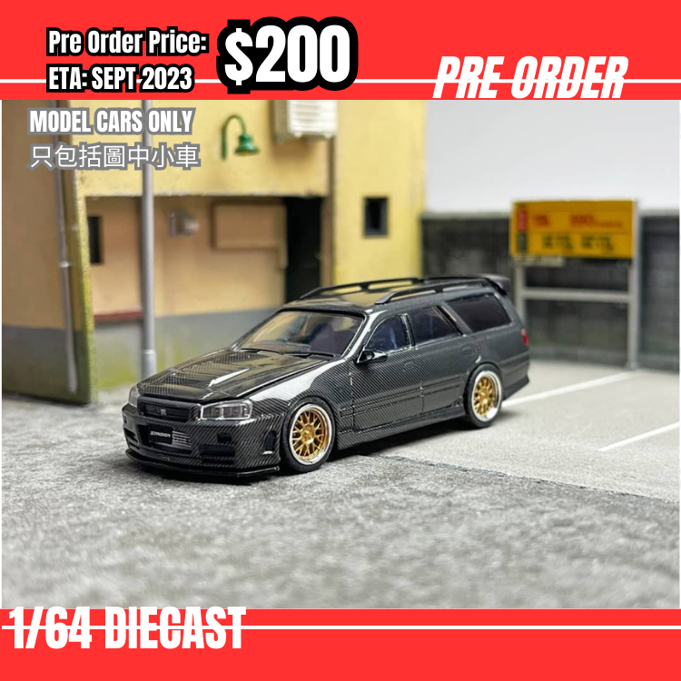 PO-$200 * Zoom * 1:64 Stagea WC34 260RS Black Carbon [04/08]