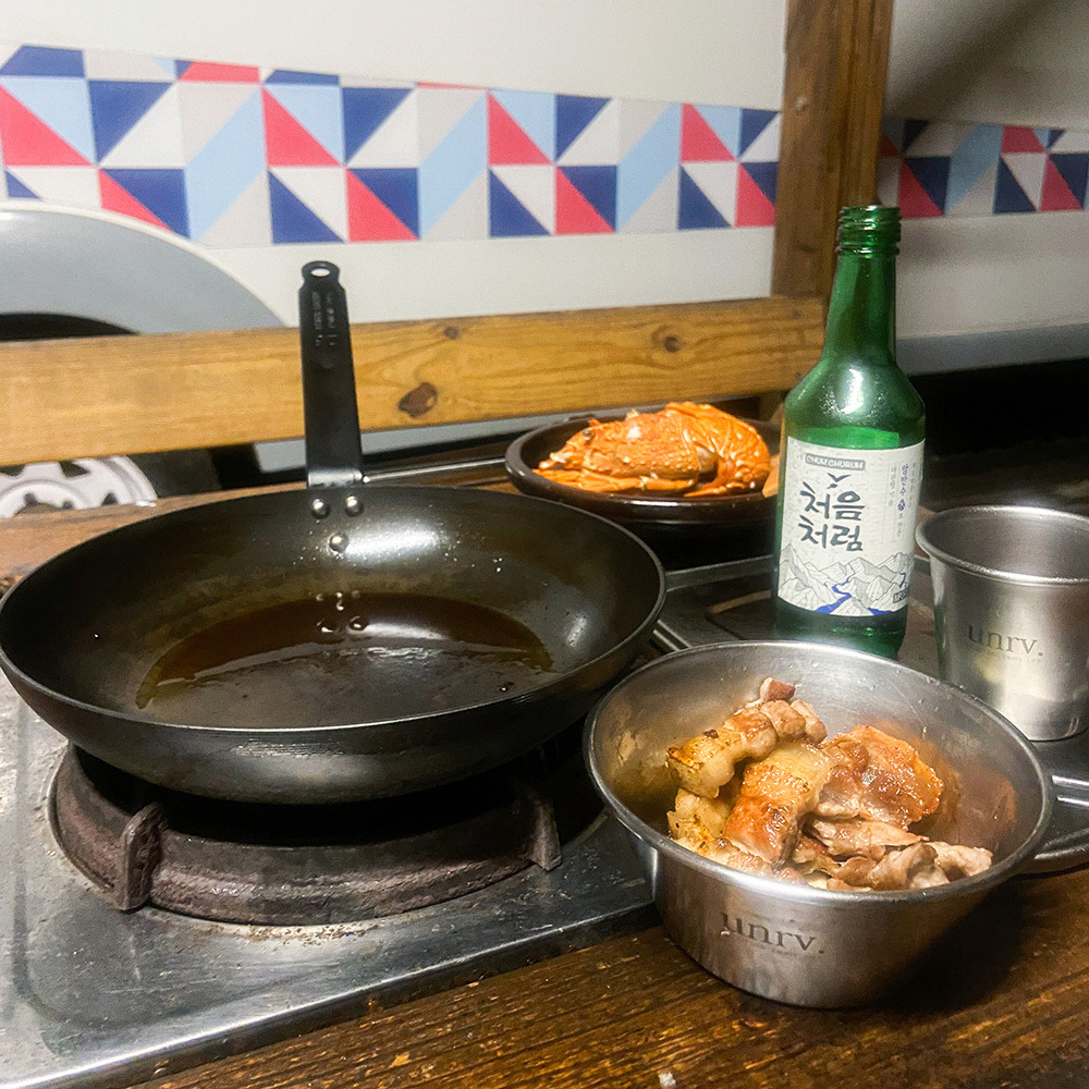 《River Light》極Pro系列  無塗層極厚底鐵製平底煎鍋