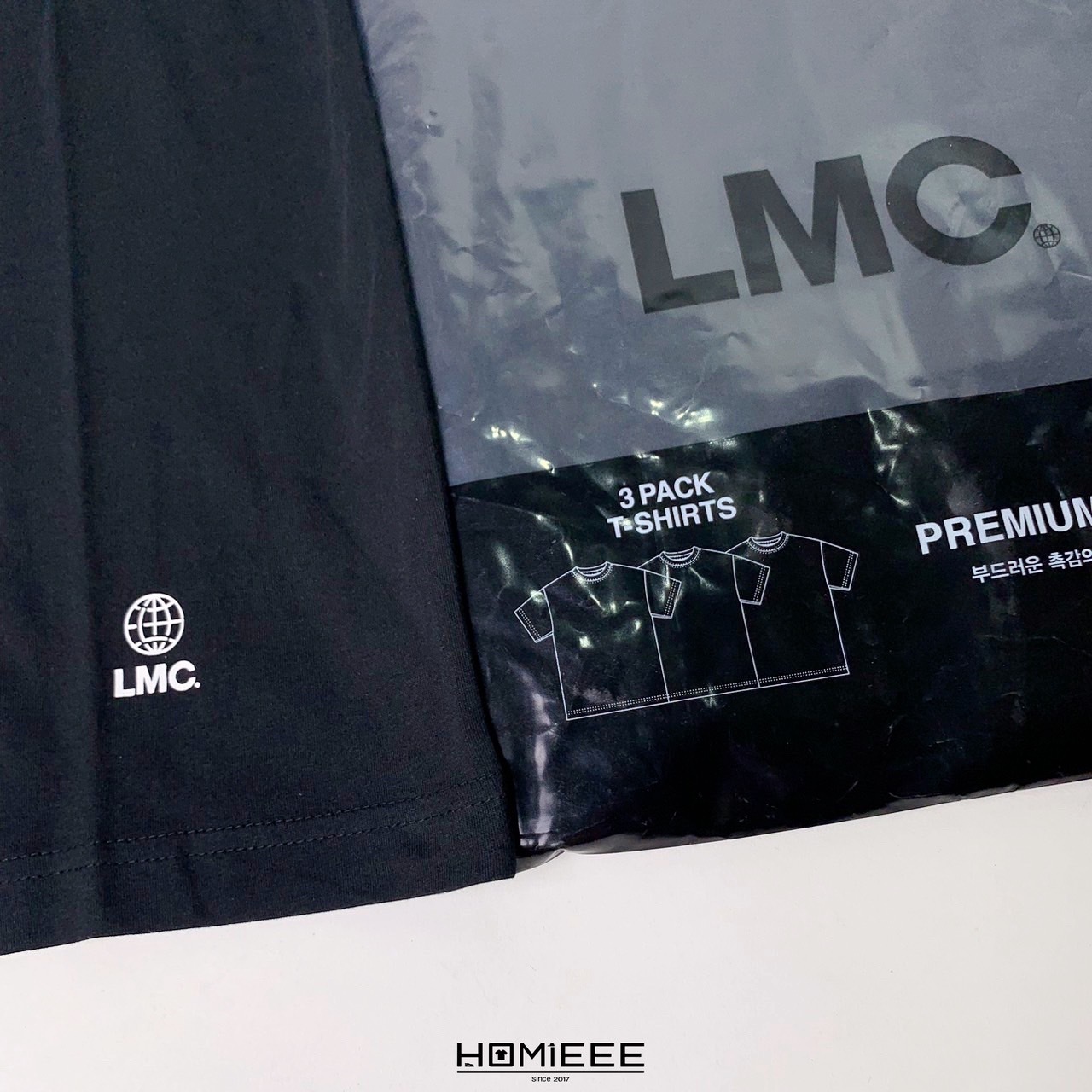 Tシャツ・カットソー LMC GLOBE TEE 3PACK black 0LM45CTS112BLK LMC