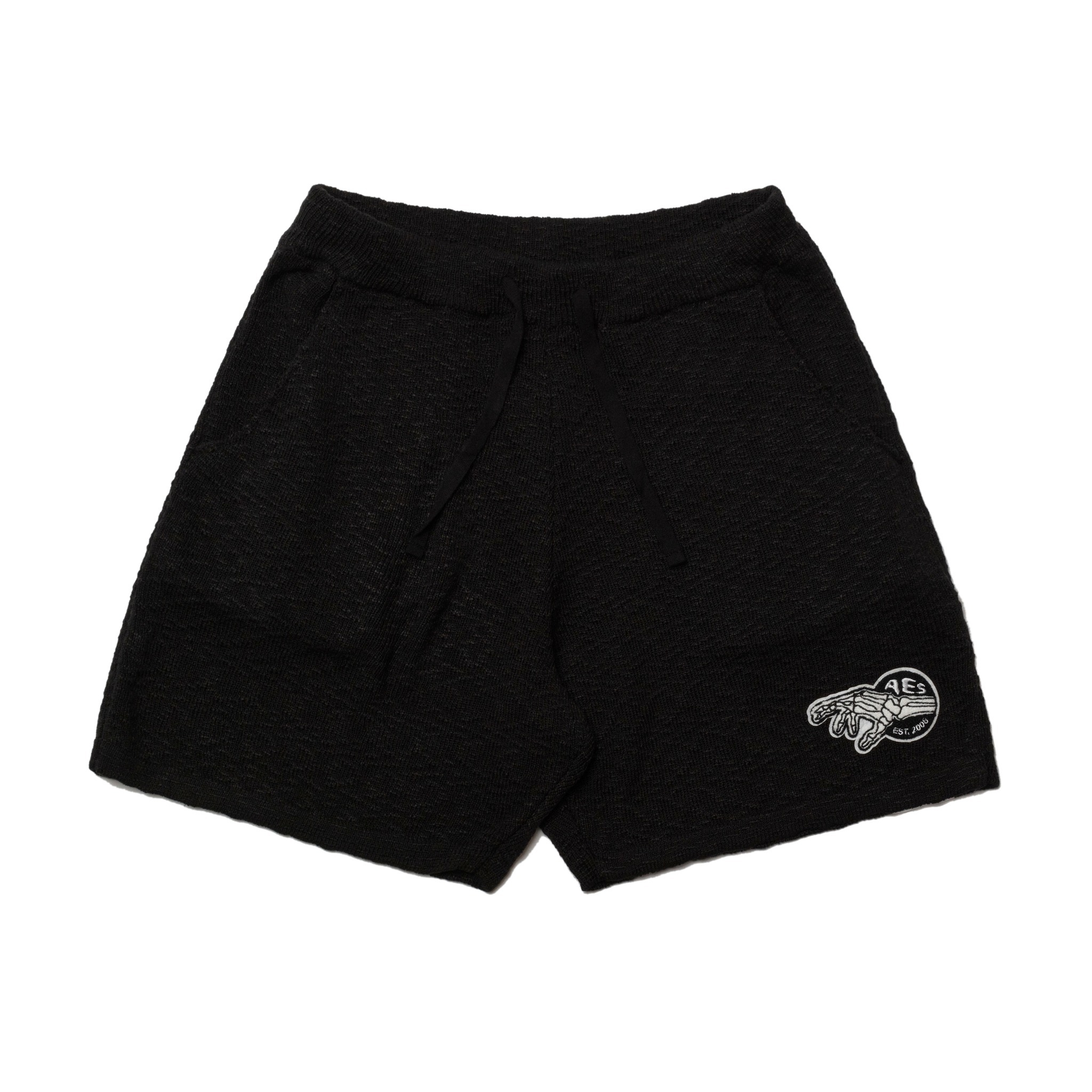 AES SKELETON HAND LINEN COTTON MIXED SHORTS