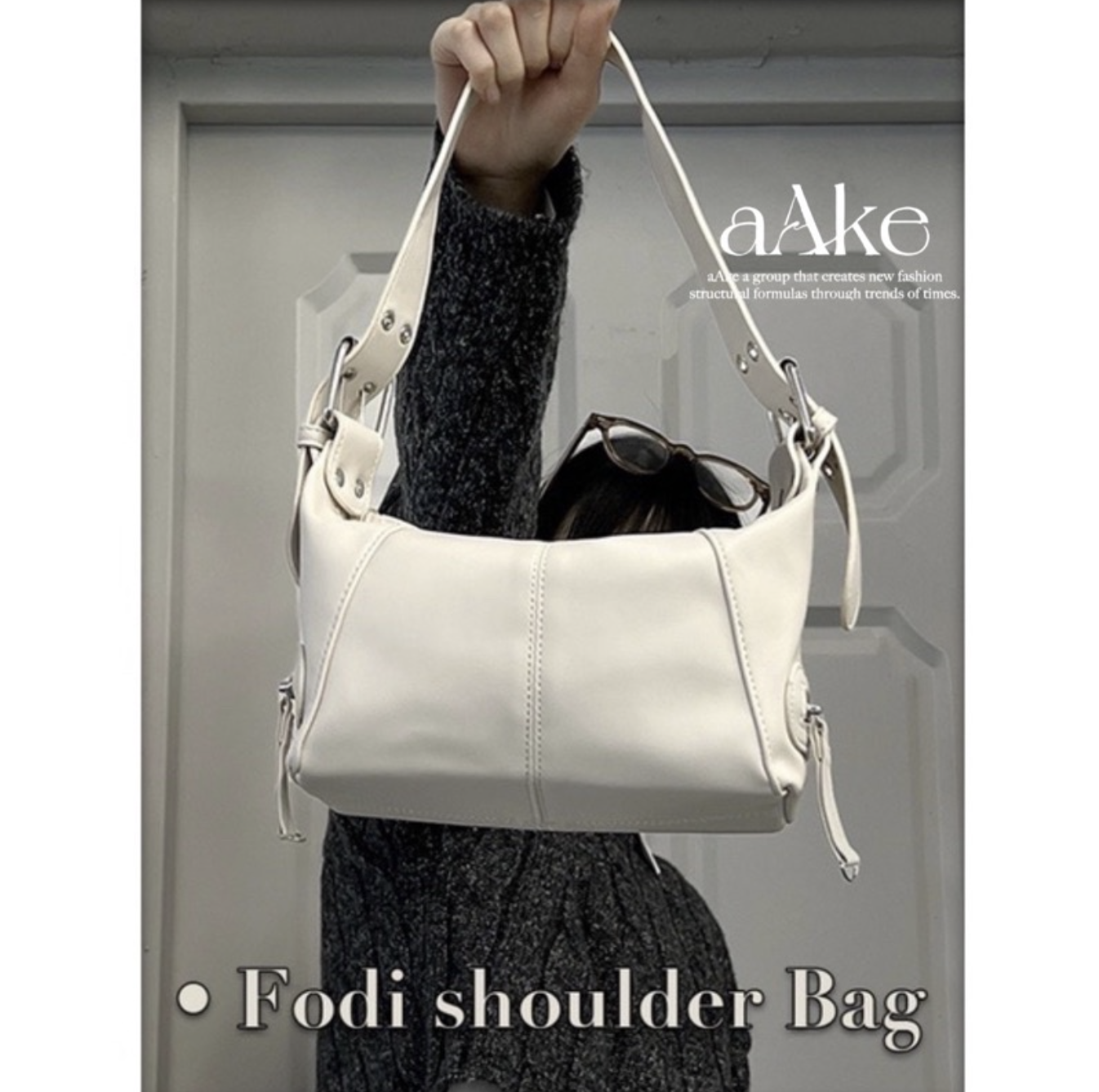 AAKE (SALE) 韓國選貨 復古 龐克 寬肩帶 側背包 肩背包 手提包