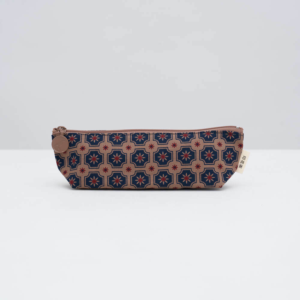 Pencil Case/Old Ceramic Tile No.2/Antique Dark Blue