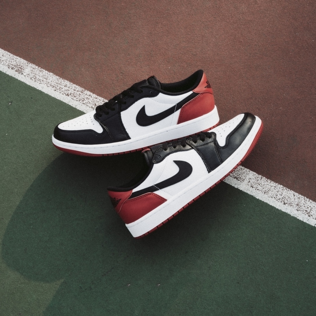 Nike Air Jordan 1 Low OG Black Toe 低筒芝加哥喬丹黑紅