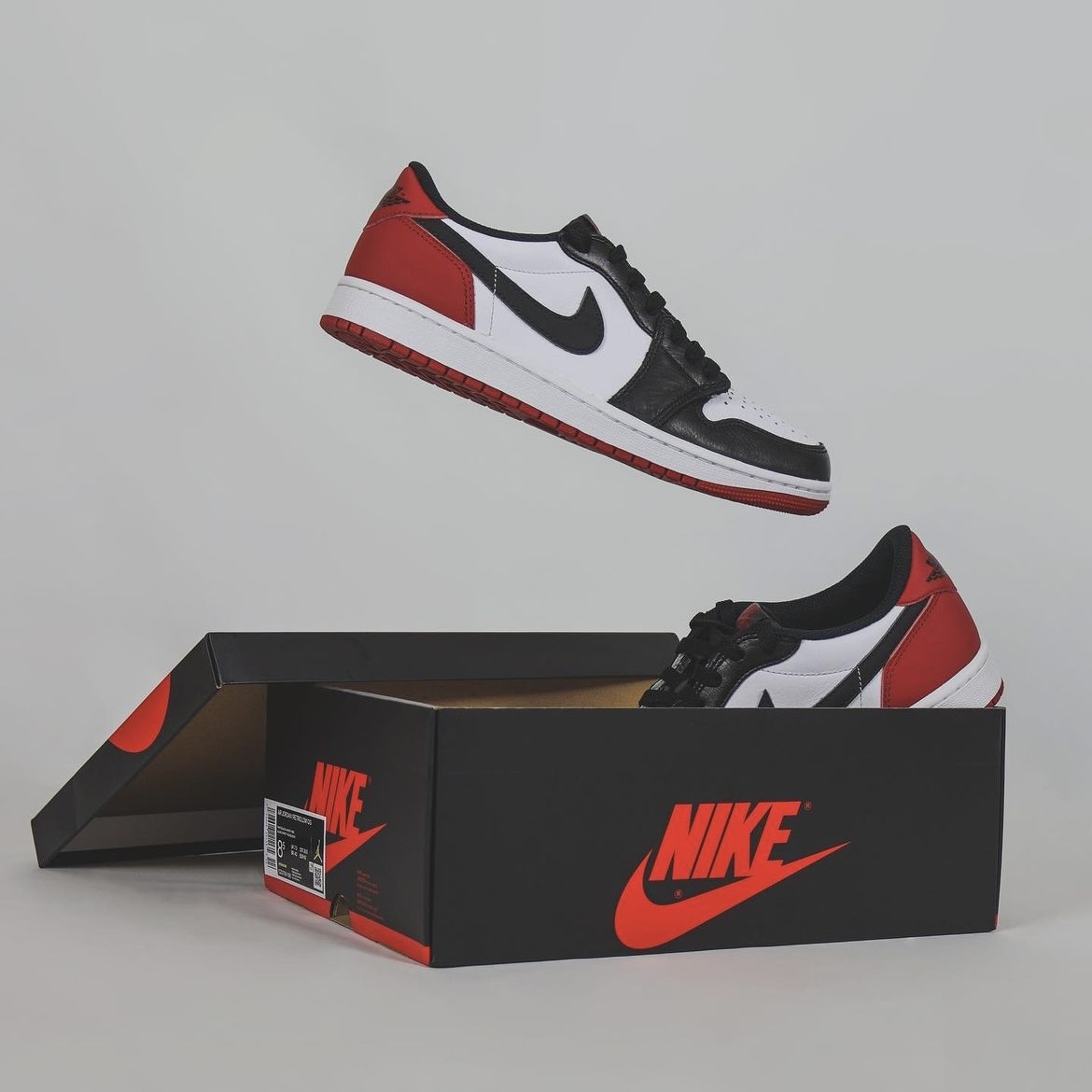 Nike Air Jordan 1 Low OG Black Toe 低筒芝加哥喬丹黑紅