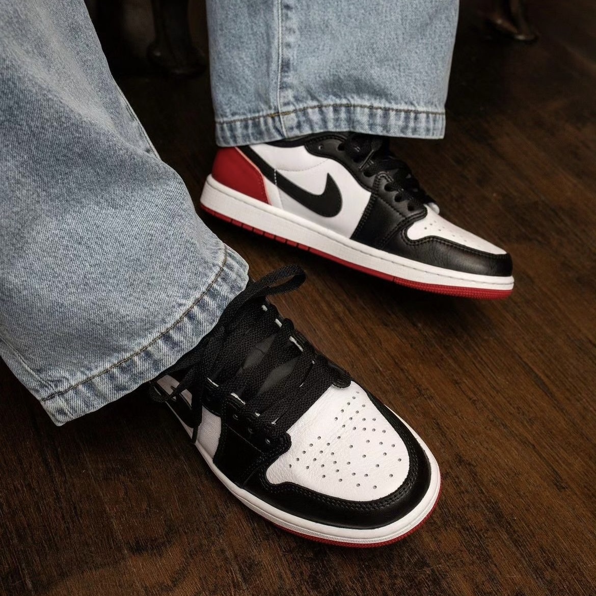 Nike Air Jordan 1 Low OG Black Toe 低筒芝加哥喬丹黑紅