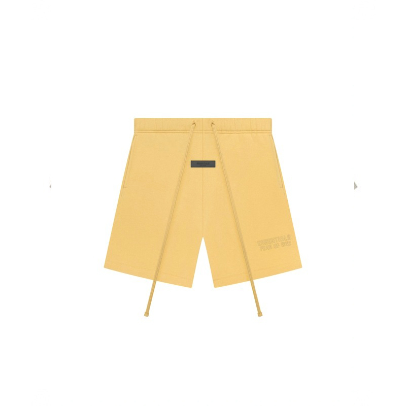 Essentials Shorts Light Tuscan Yellow 芥黃 短褲 男女款 160BT222002F [台灣現貨]
