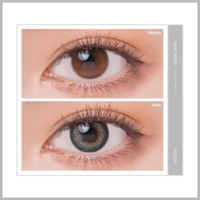 [日拋][防UV] Quinlivan Light Series 1day - Beton 冰川灰 (10片裝)