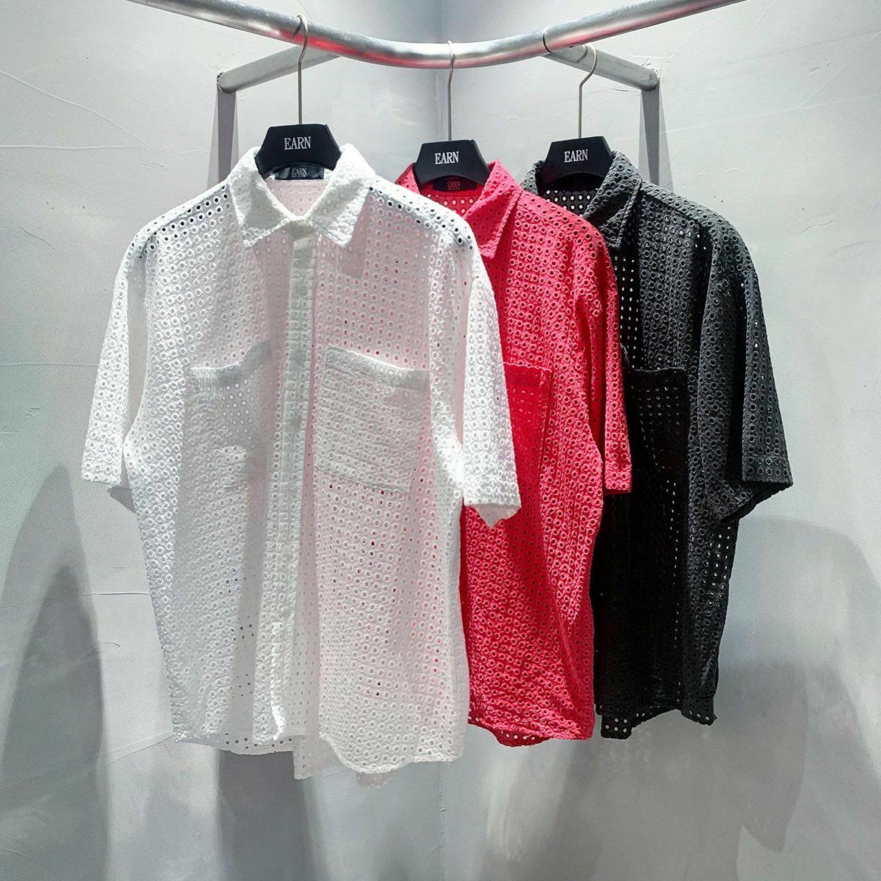 圓洞短袖恤衫 EARN-012S