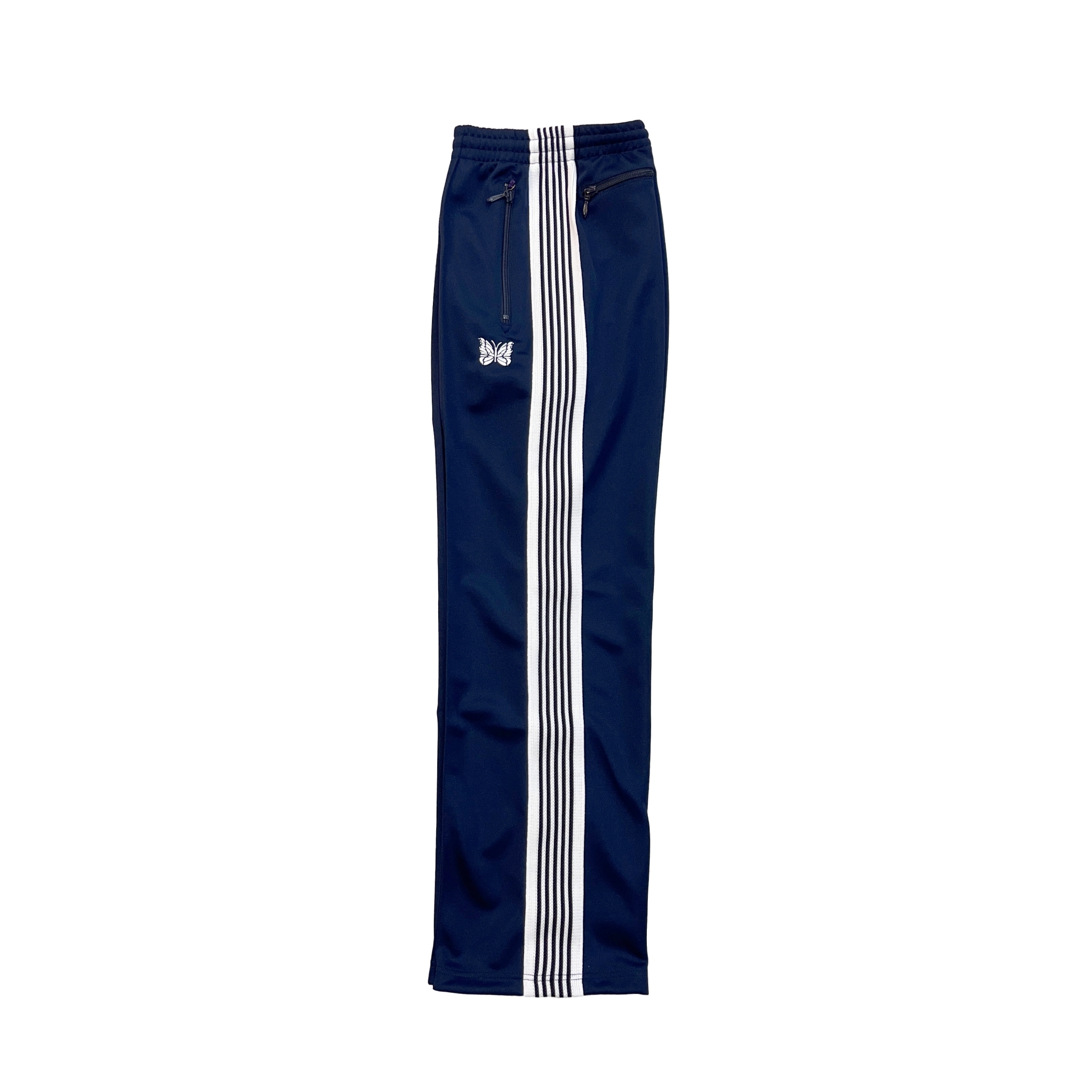 Green Striped Ribbon AWGE Needles Sweatpants 2022 Men Women 1:1 Needles  Pants Embroidered Butterfly Joggers