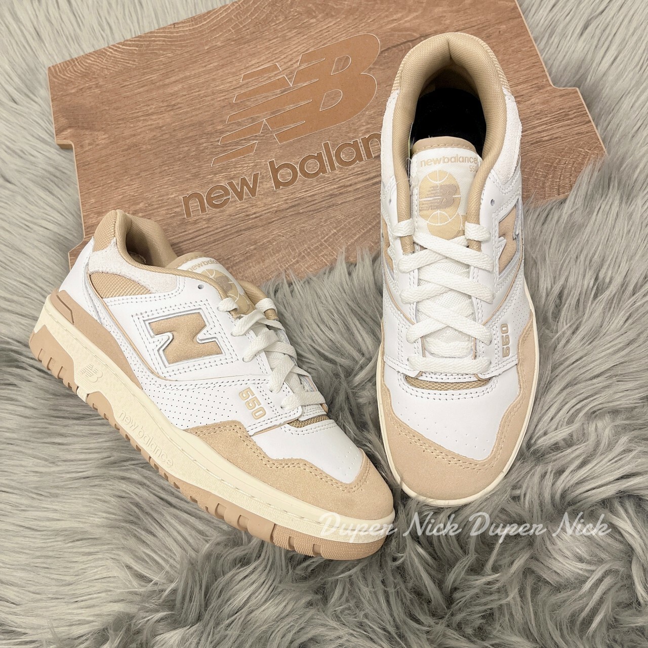 New Balance 550復古鞋 泰奶色