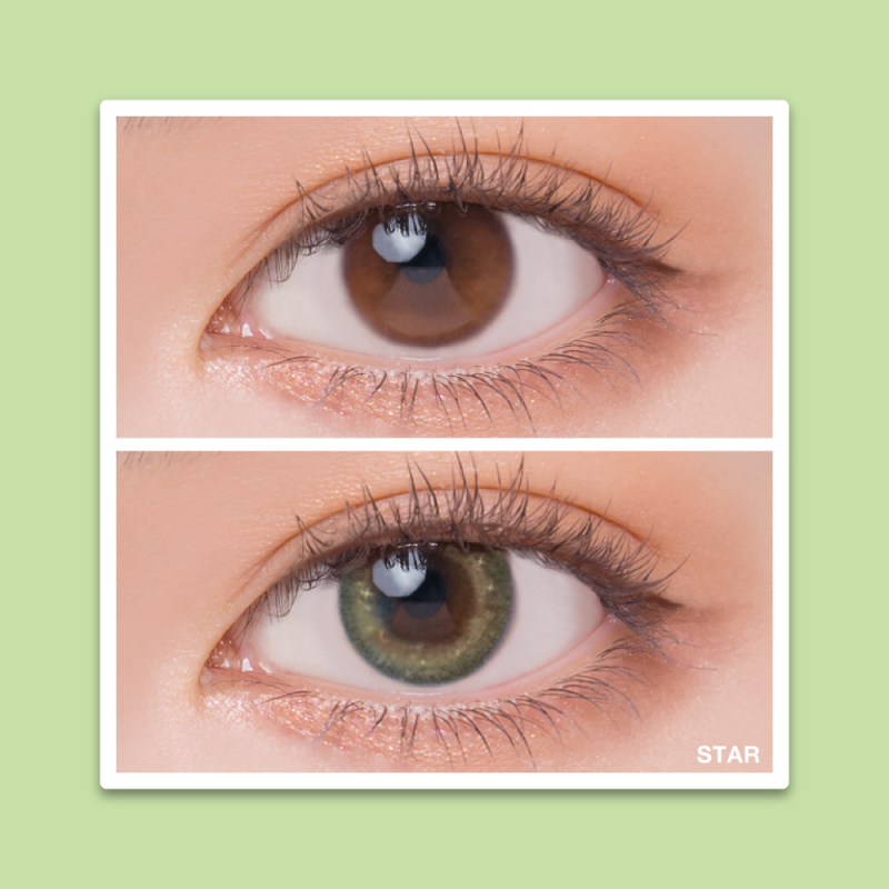 [日拋][防UV] Quinlivan Light Series 1day - Star 星光綠  (10片裝)