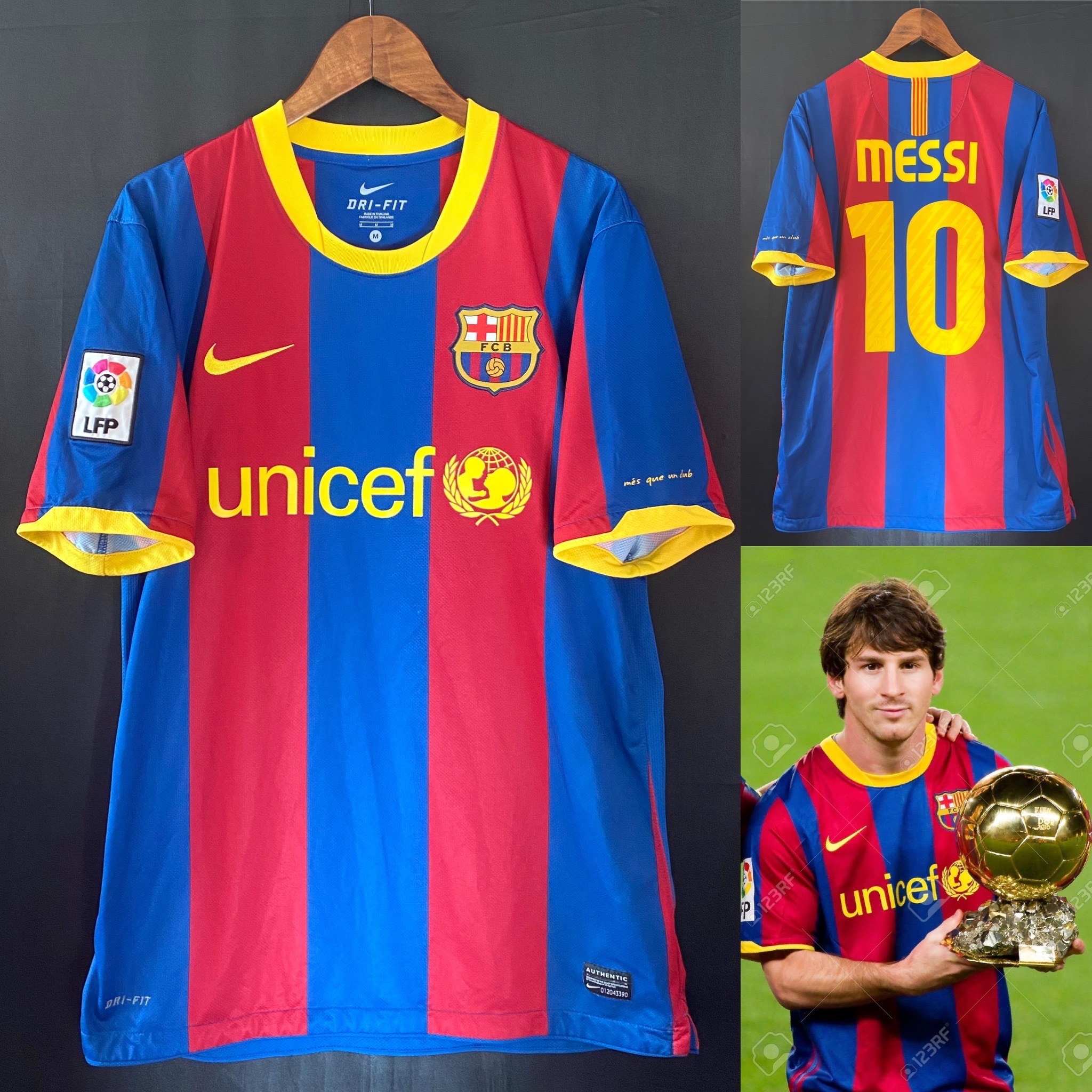 巴塞隆拿 2010-2011 Nike 主場球衣 #10 MESSI