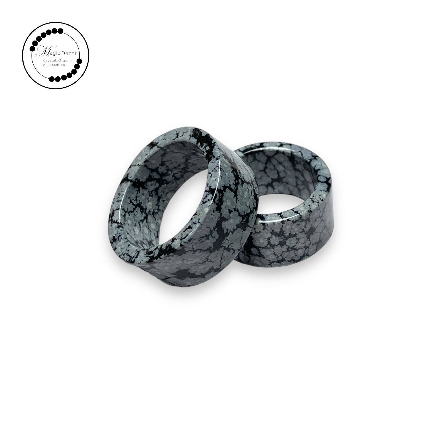 251013 - D15 雪花黑曜石跑環（隨機尺寸）