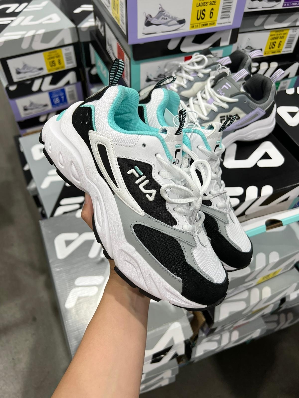 Mint fila shoes best sale