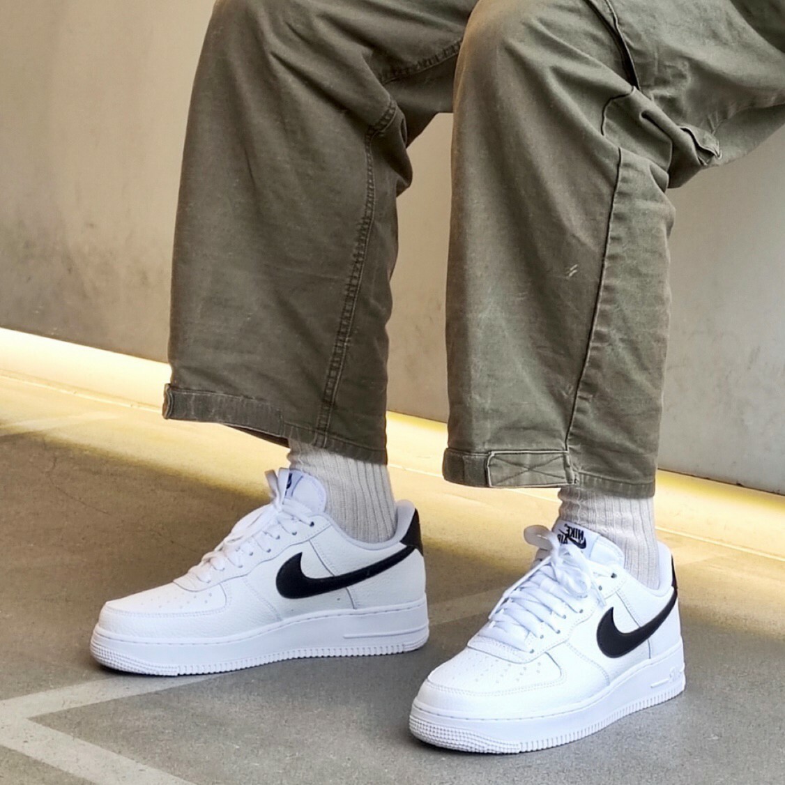 Nike Air Force 1 Low White and Black 全白 黑勾 小GD 男鞋 休閒鞋