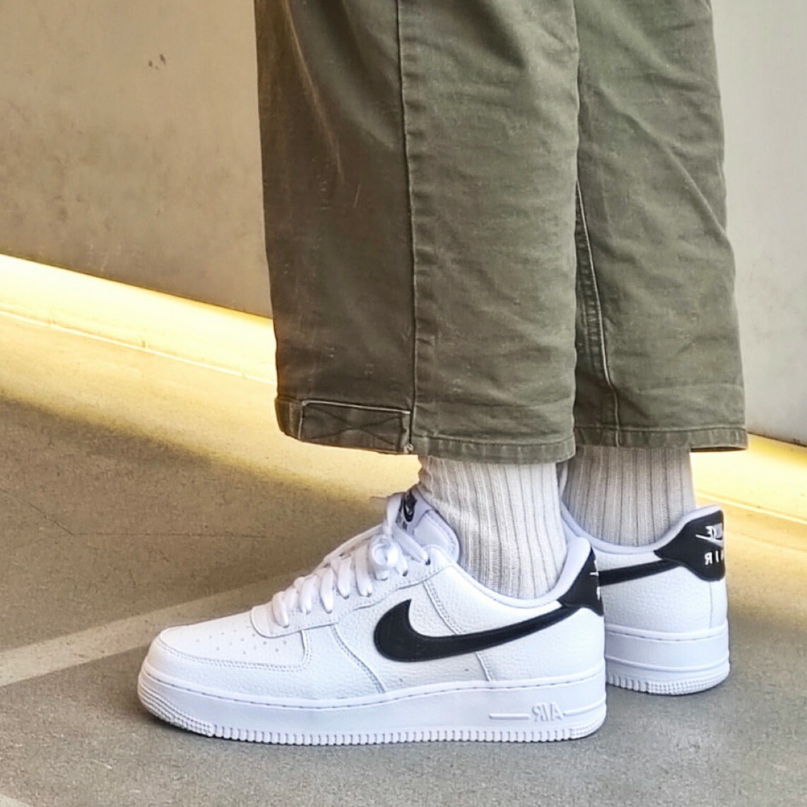 Nike Air Force 1 Low White and Black 全白 黑勾 小GD 男鞋 休閒鞋