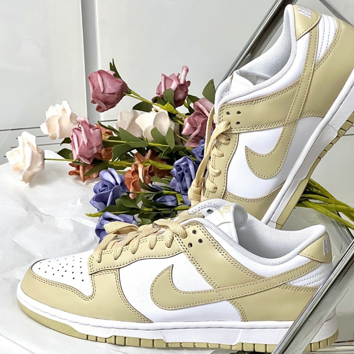 <快速出貨>Nike Dunk Low Team Gold and White 白奶茶 卡其 低筒 休閒鞋
