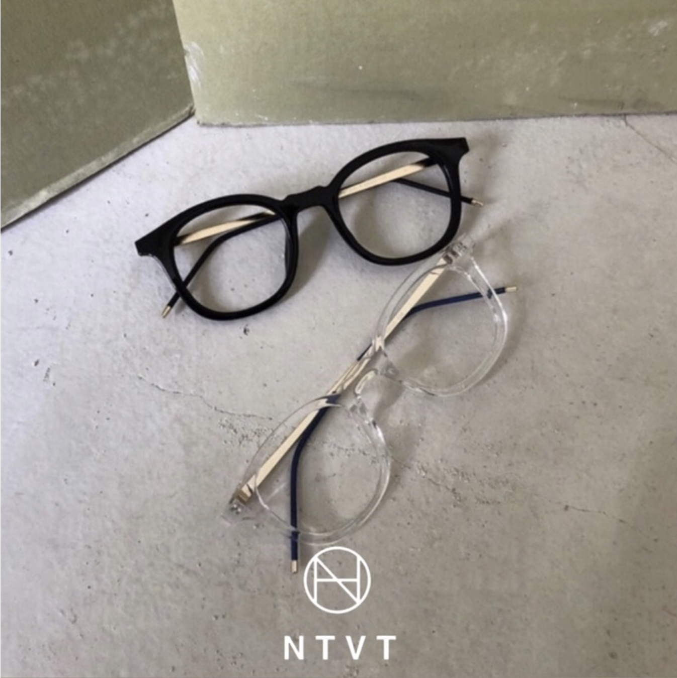 🇰🇷韓國NTVT G04 高質感 粗筐 金邊 透明鏡框 防風鏡框