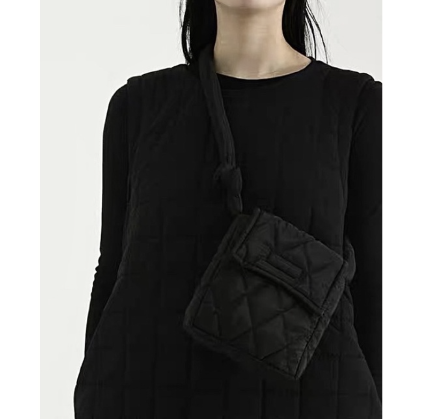 JIN UNIVERSAL 韓國 柔軟菱格紋小包 肩背小包 肩背包 小包