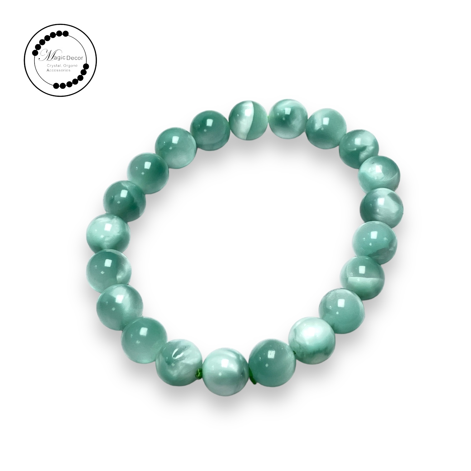 250217-D56 9mm++傳承級玉化綠海紋石手串