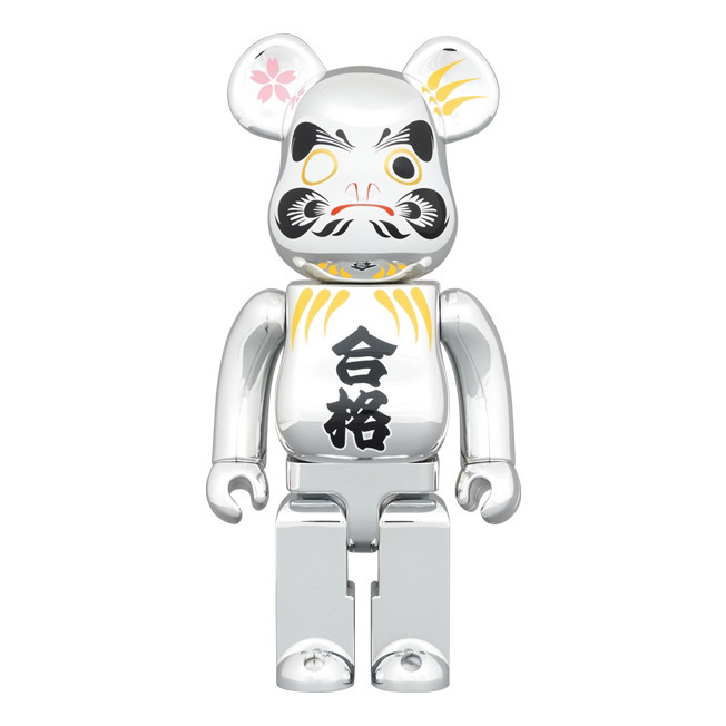 🥇現貨🥇Bearbrick 400% 達磨 合格 銀