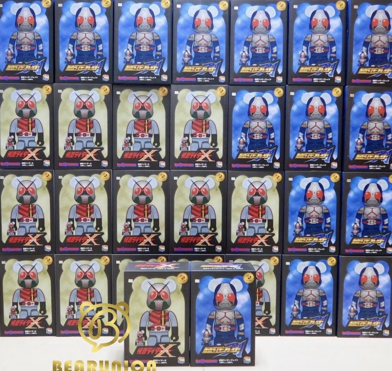 🥇現貨🥇Bearbrick 400%100% 仮面ライダー SET OF 4