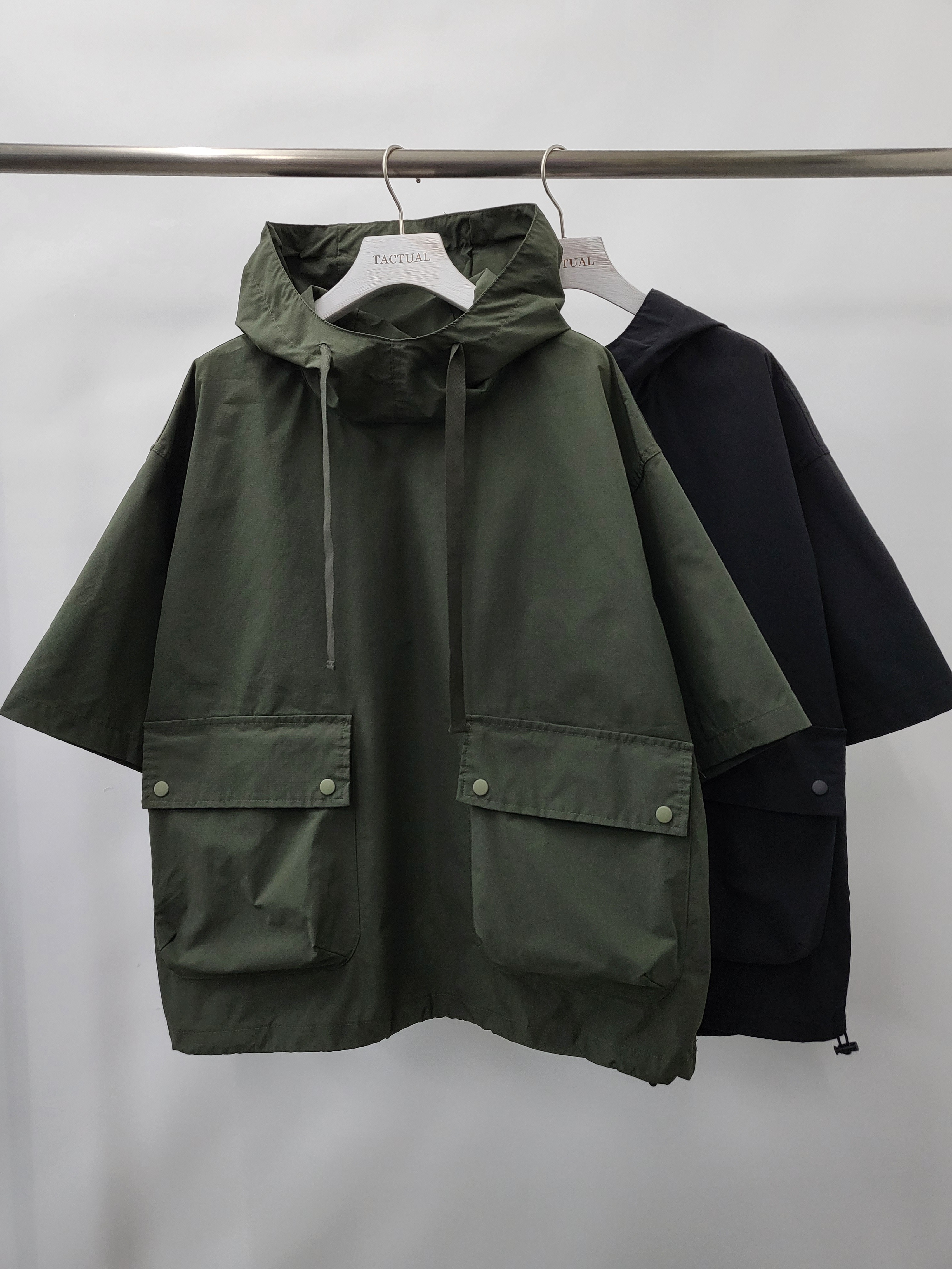 可束腳連帽短袖Tee  T5112