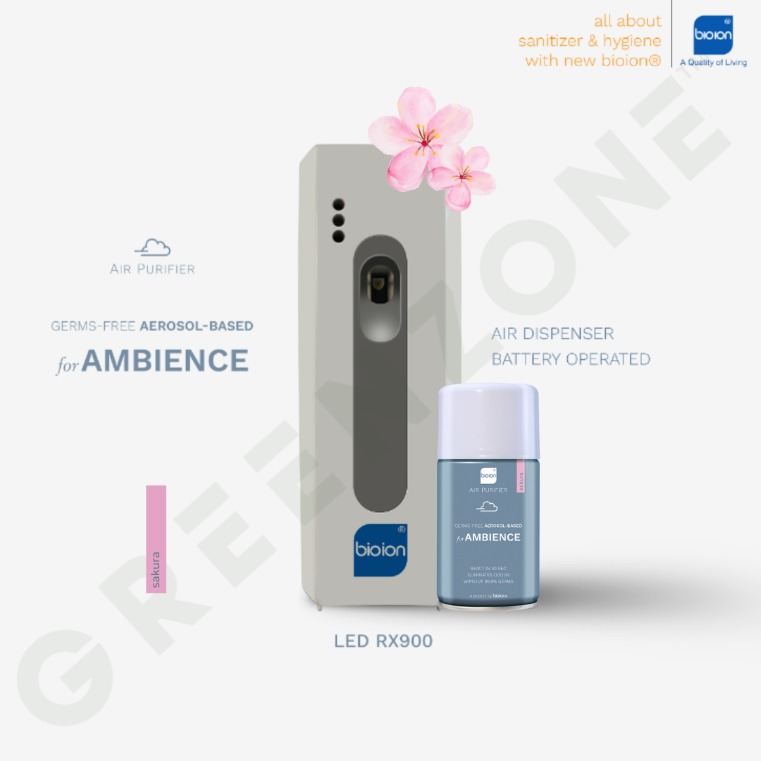 Bioion RX900 3-IN-1 Auto LED Air Sanitizer Dispenser - SAKURA