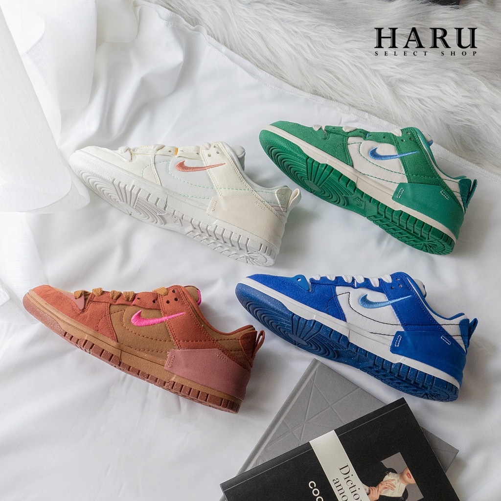 版偏小 NIKE DUNK LOW DISRUPT 熊貓 白綠 奶油 紅棕 白藍 解構 男女 復古休閒鞋 DH4402-001-100-102-200