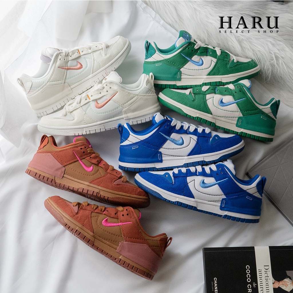 版偏小 NIKE DUNK LOW DISRUPT 熊貓 白綠 奶油 紅棕 白藍 解構 男女 復古休閒鞋 DH4402-001-100-102-200