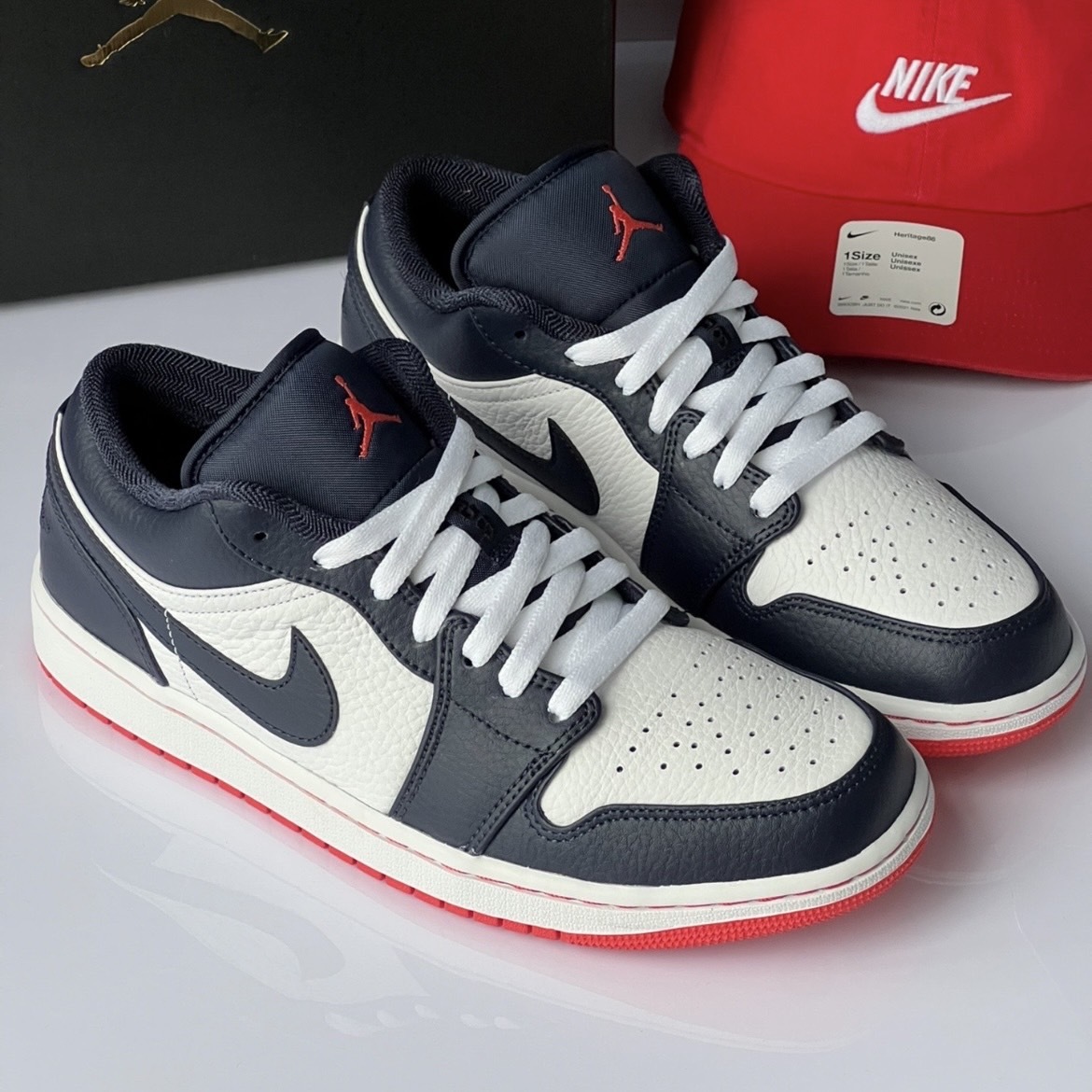 Nike Air Jordan 1 Low 午夜藍 黑曜石 經典 喬丹 低筒