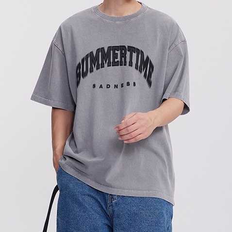 8M10 夏日時光水洗印花棉TEE 兩色