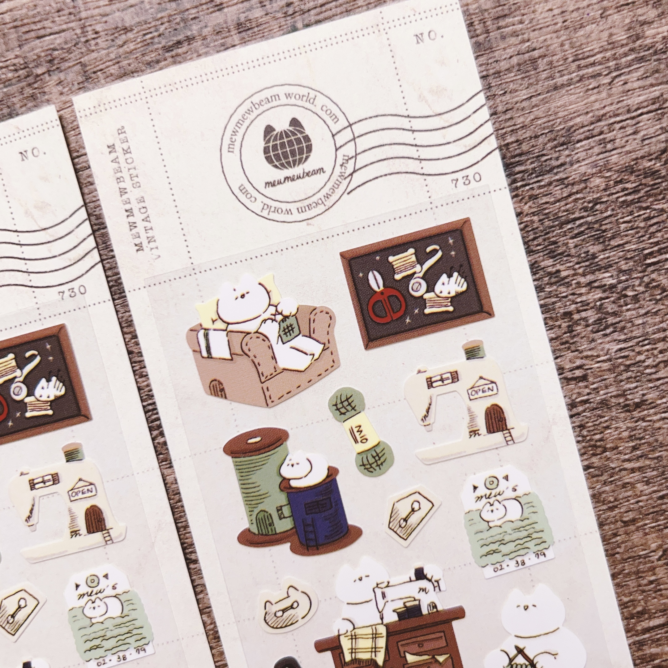 Mewmewbeam | 手工藝貓貓 貼紙 (9323)