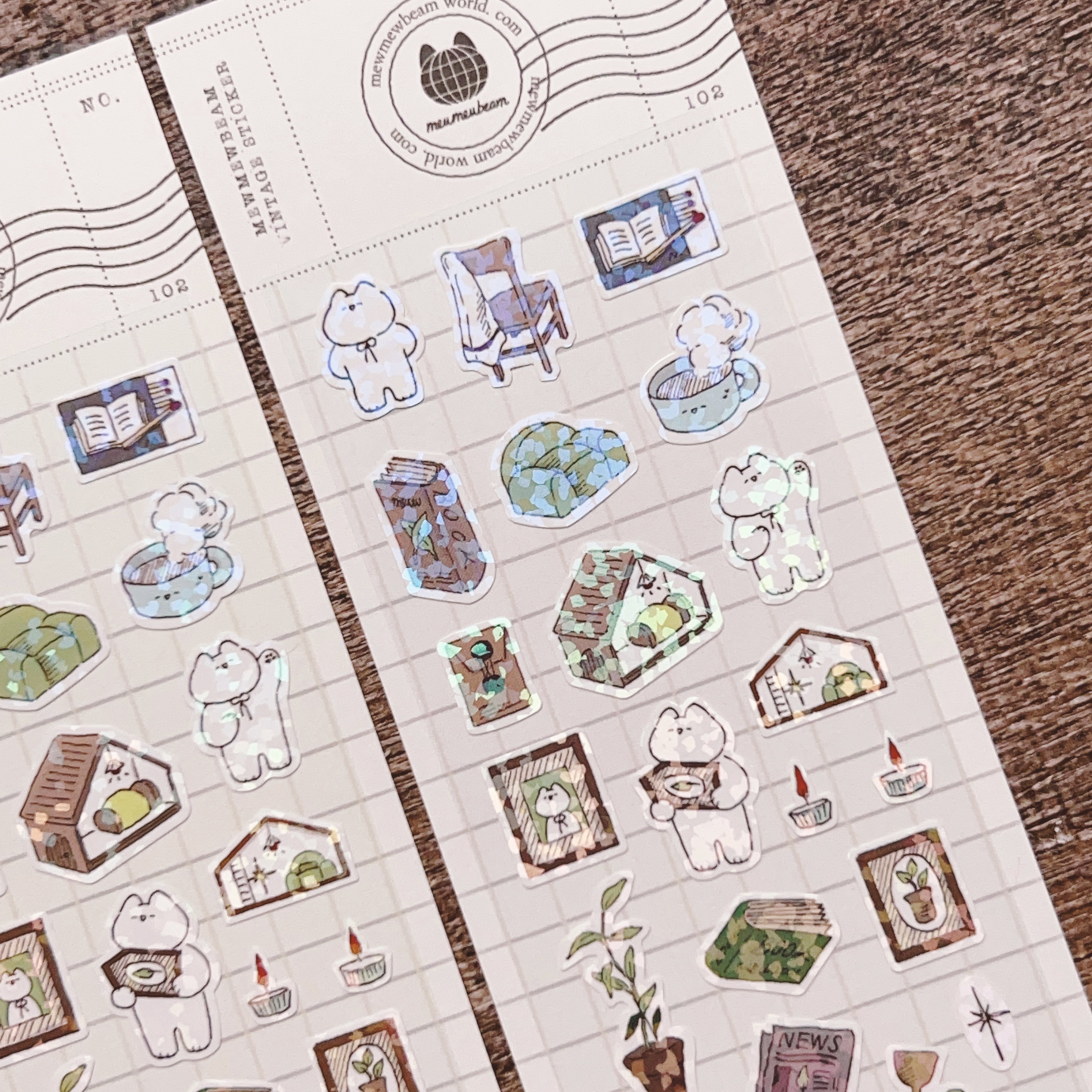 Mewmewbeam | 居家小物 貼紙 (1259)