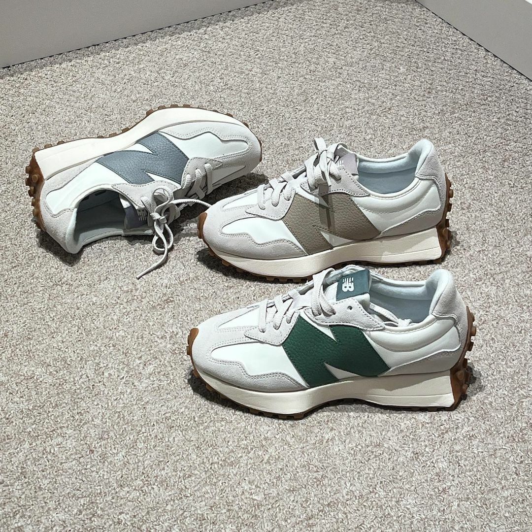 New Balance 327 榛果杏 月蝕灰 孔雀綠 奶茶色 復古鞋 男女 U327LT U327LZ U327LX