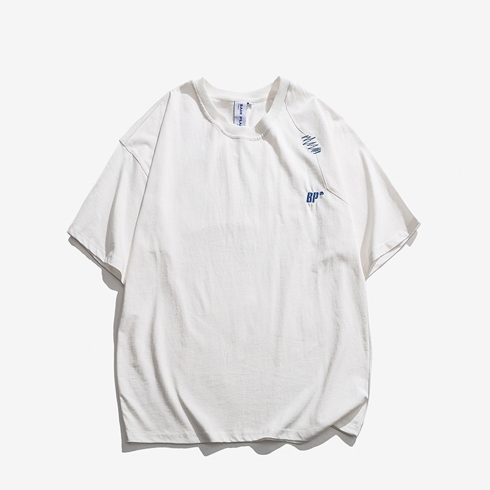 8M18 BP字母造型刺繡棉TEE 三色