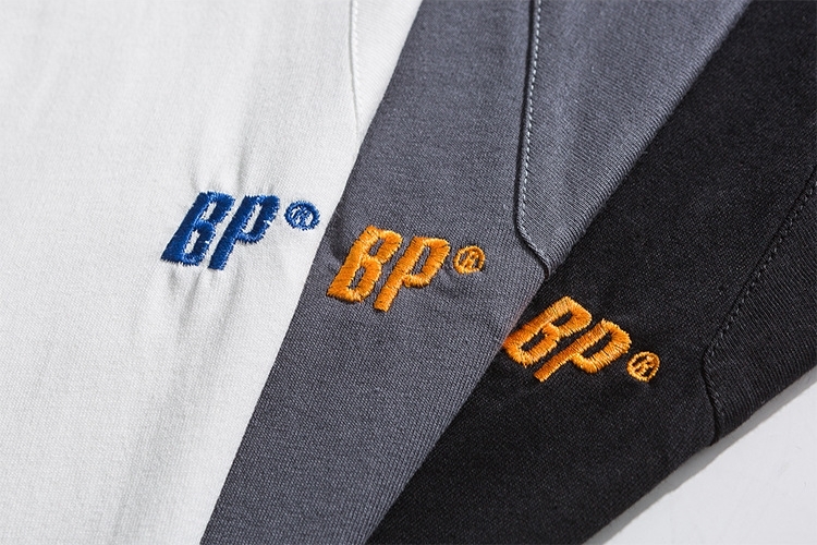 8M18 BP字母造型刺繡棉TEE 三色