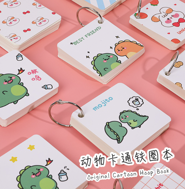 卡通铁圈本（约80张 款式随机）