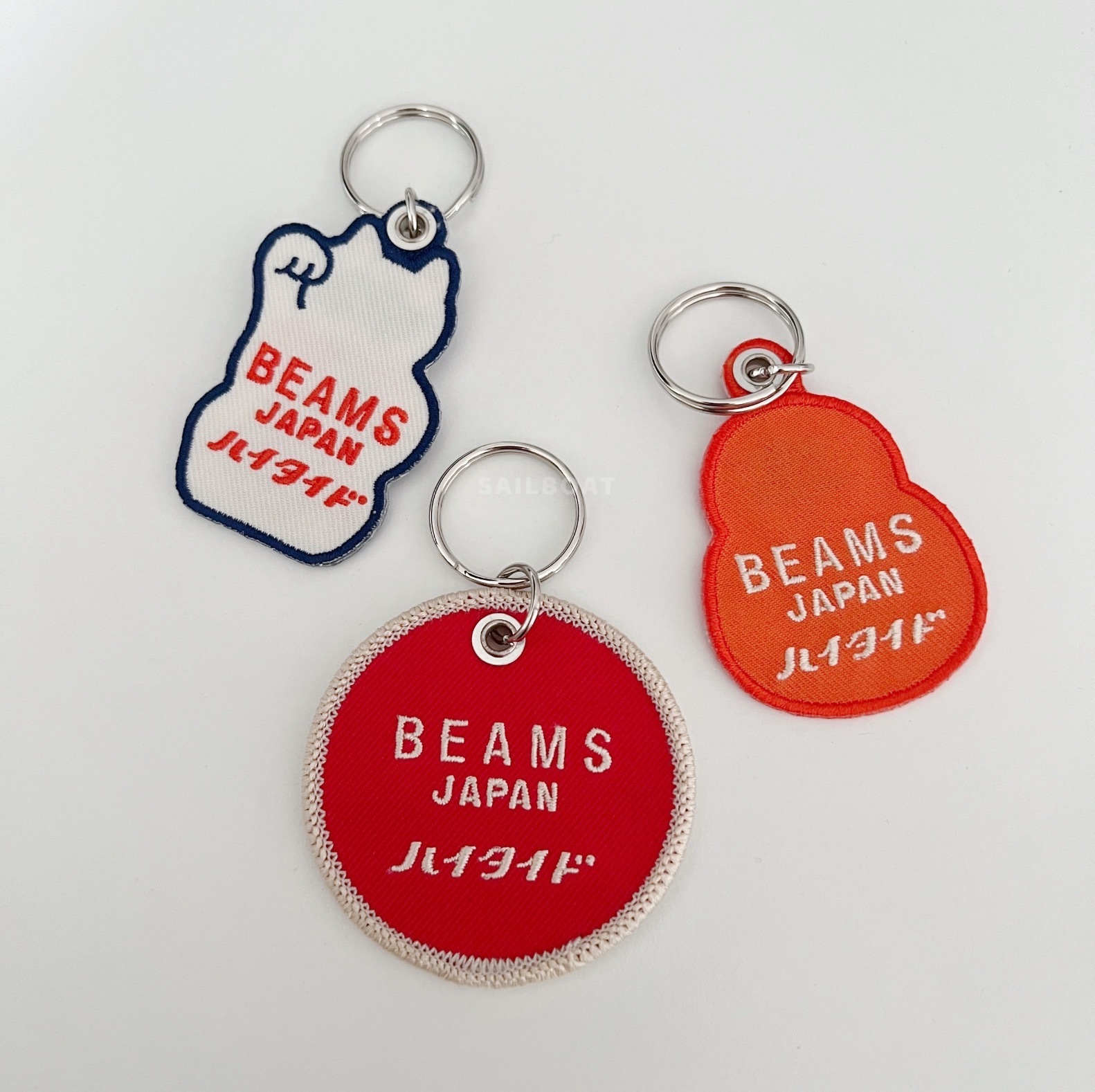 #現貨供應 BEAMS JAPAN 鑰匙圈 刺繡 吊飾